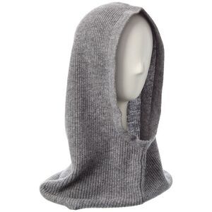 Hannah Rose Shaker Overlap Cashmere Balaclava, Blue